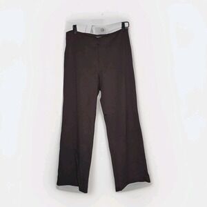 J. McLaughlin Women's Size 1o Carter Wide Leg Pants Side Zip Stretch Knit Brown